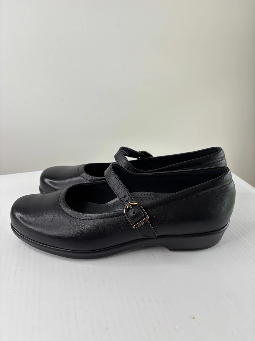 SAS Maria Womens Mary Jane TRIPAD Comfort Shoes Size 10 WIDE Black Leather NEW!